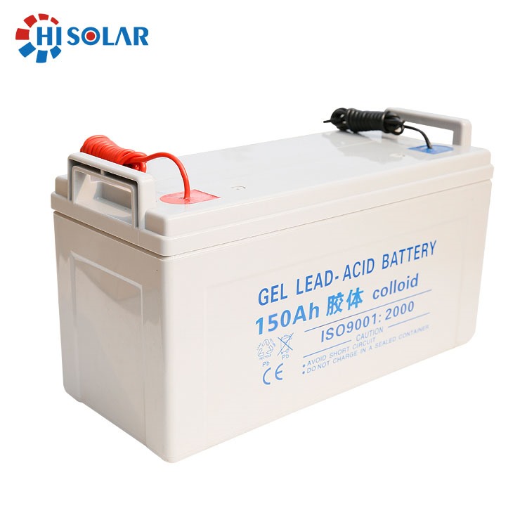 Rechargeable 12V 150Ah sealed lead acid GEL battery for ups system